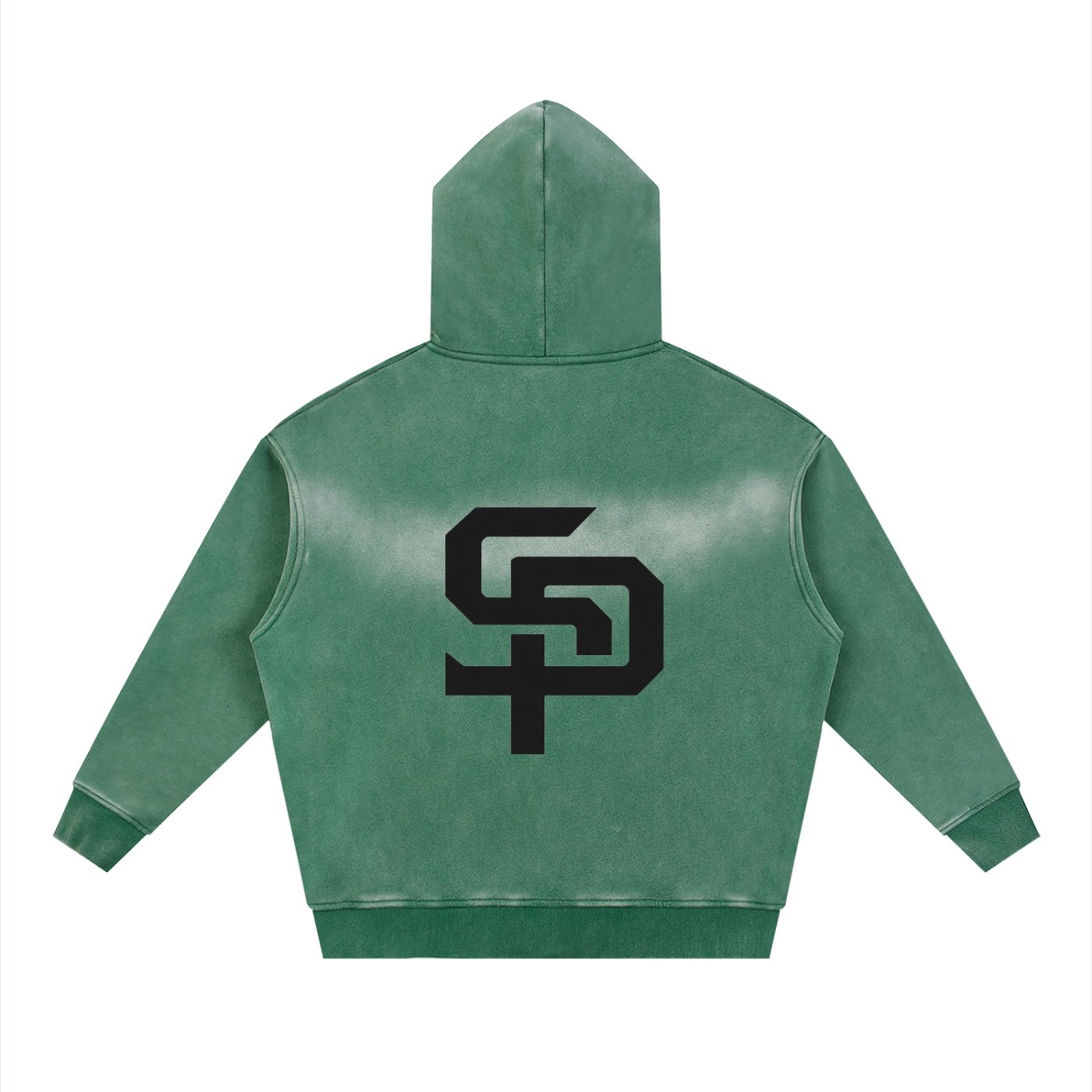 Sunfade Two-way Zipper Boxy Fleece Hoodie - Image 8