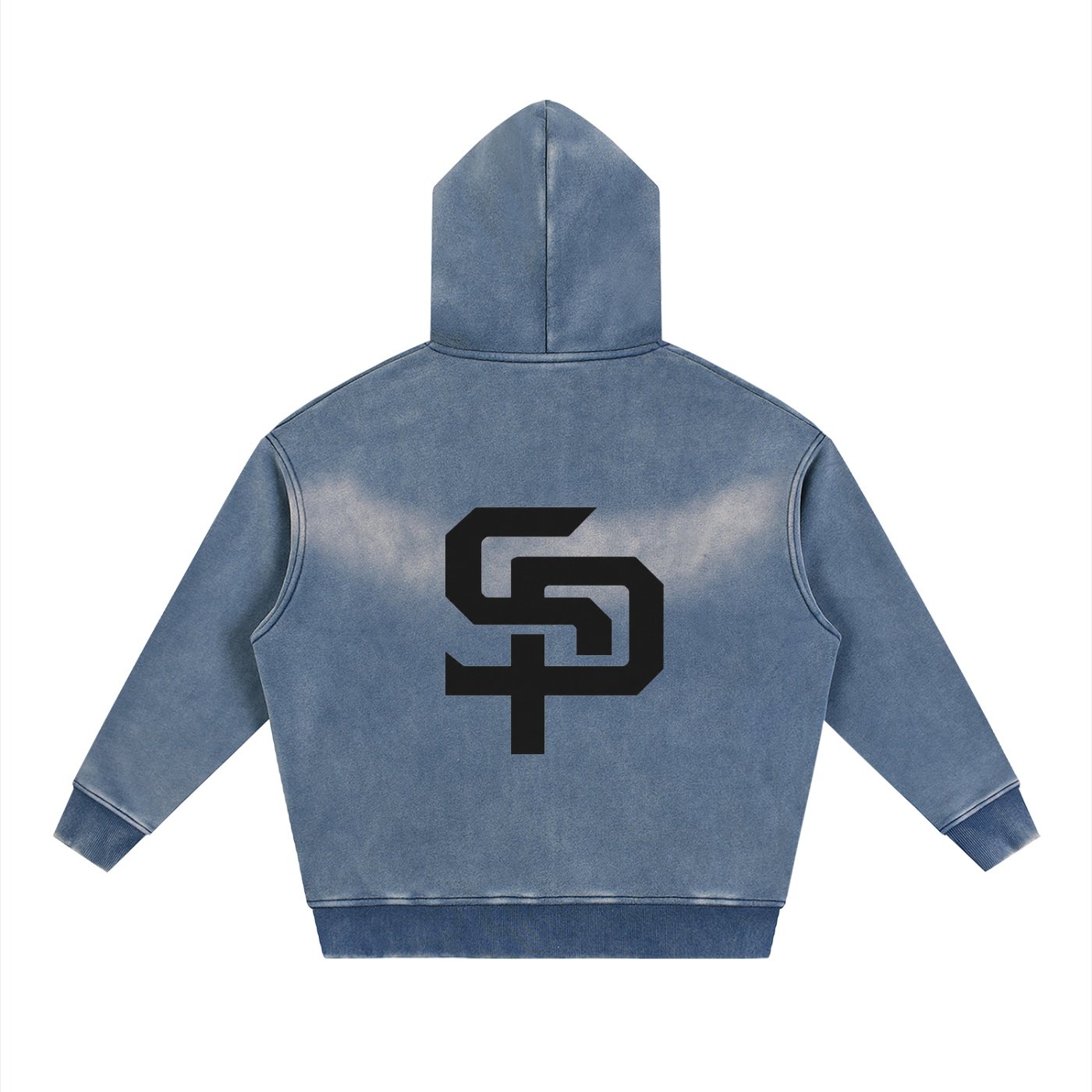 Sunfade Two-way Zipper Boxy Fleece Hoodie - Image 6