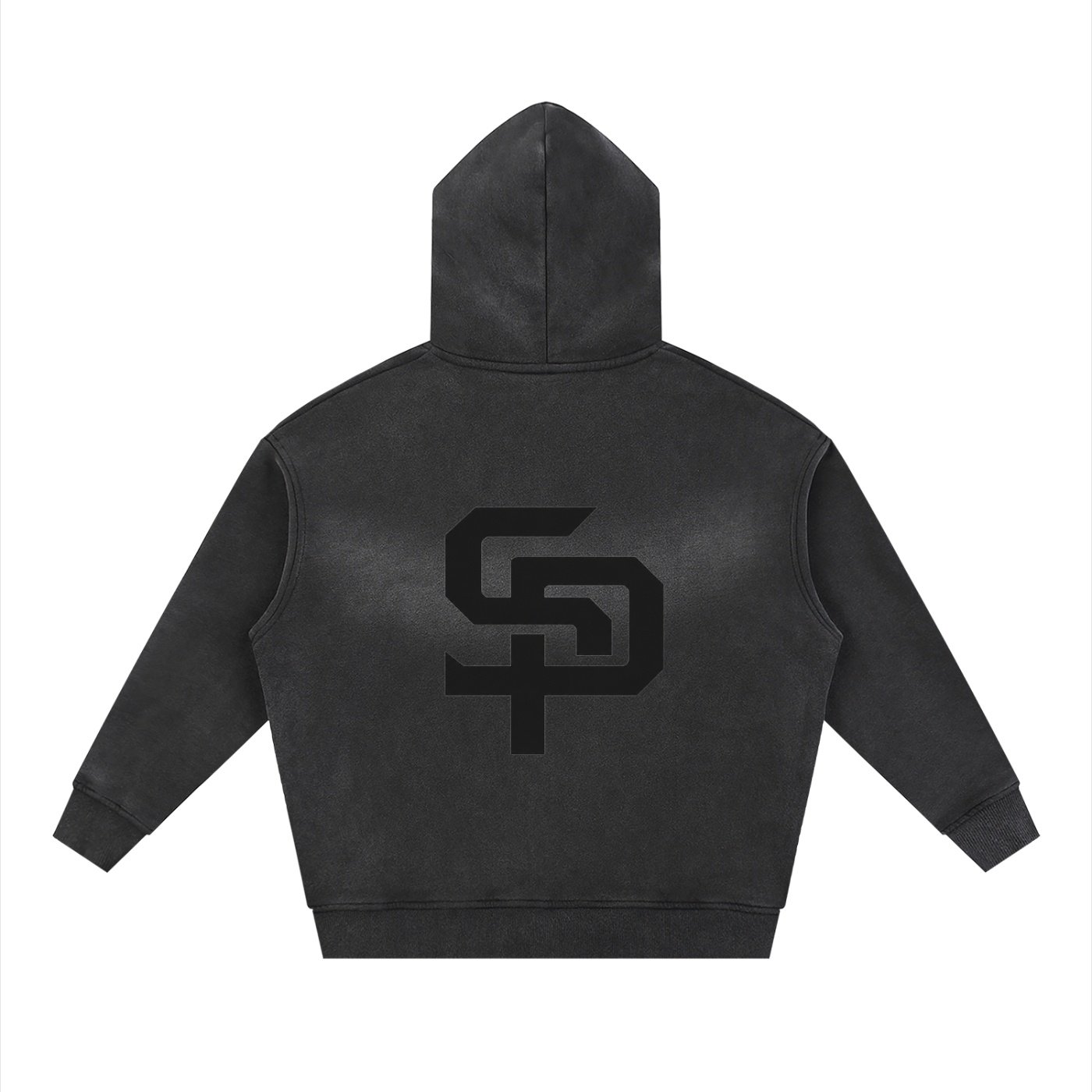 Sunfade Two-way Zipper Boxy Fleece Hoodie - Image 2