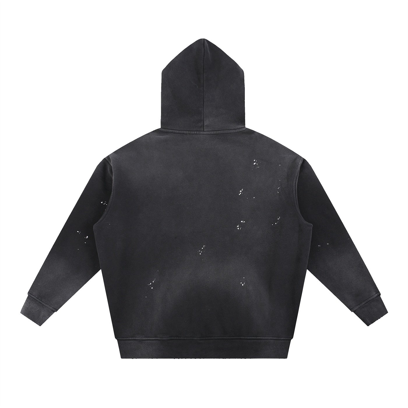 Vintage Washed Frayed Fleece Hoodie - Image 3