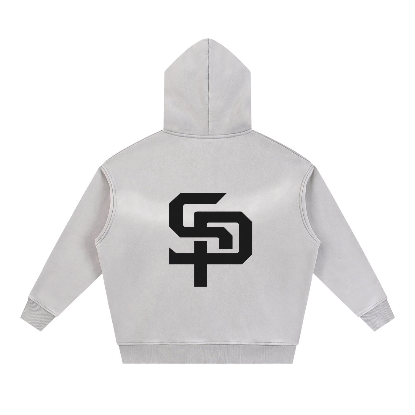 Sunfade Two-way Zipper Boxy Fleece Hoodie - Image 4