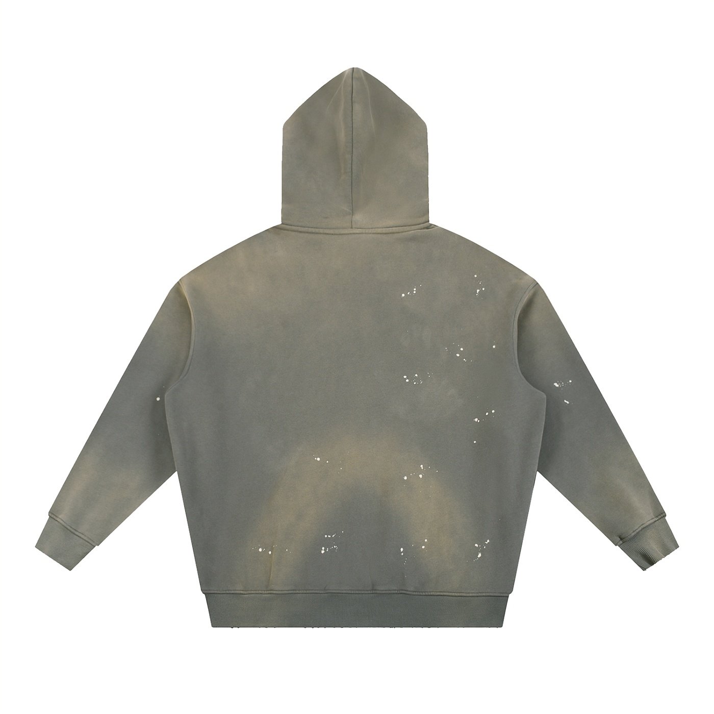 Vintage Washed Frayed Fleece Hoodie - Image 2